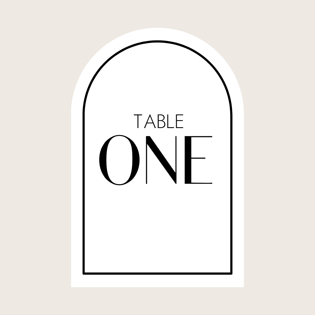 Table Numbers - print "TABLE" + lettered written number (Arch)