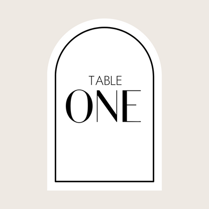 Table Numbers - print "TABLE" + lettered written number (Arch)