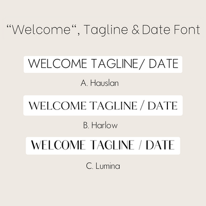 Welcome Sign - Modern Print (Vertical)