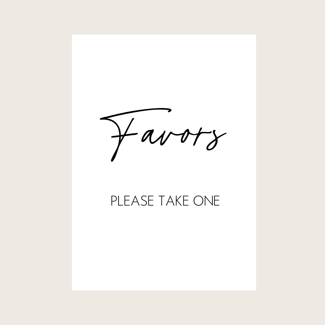 Favors - Please Take One