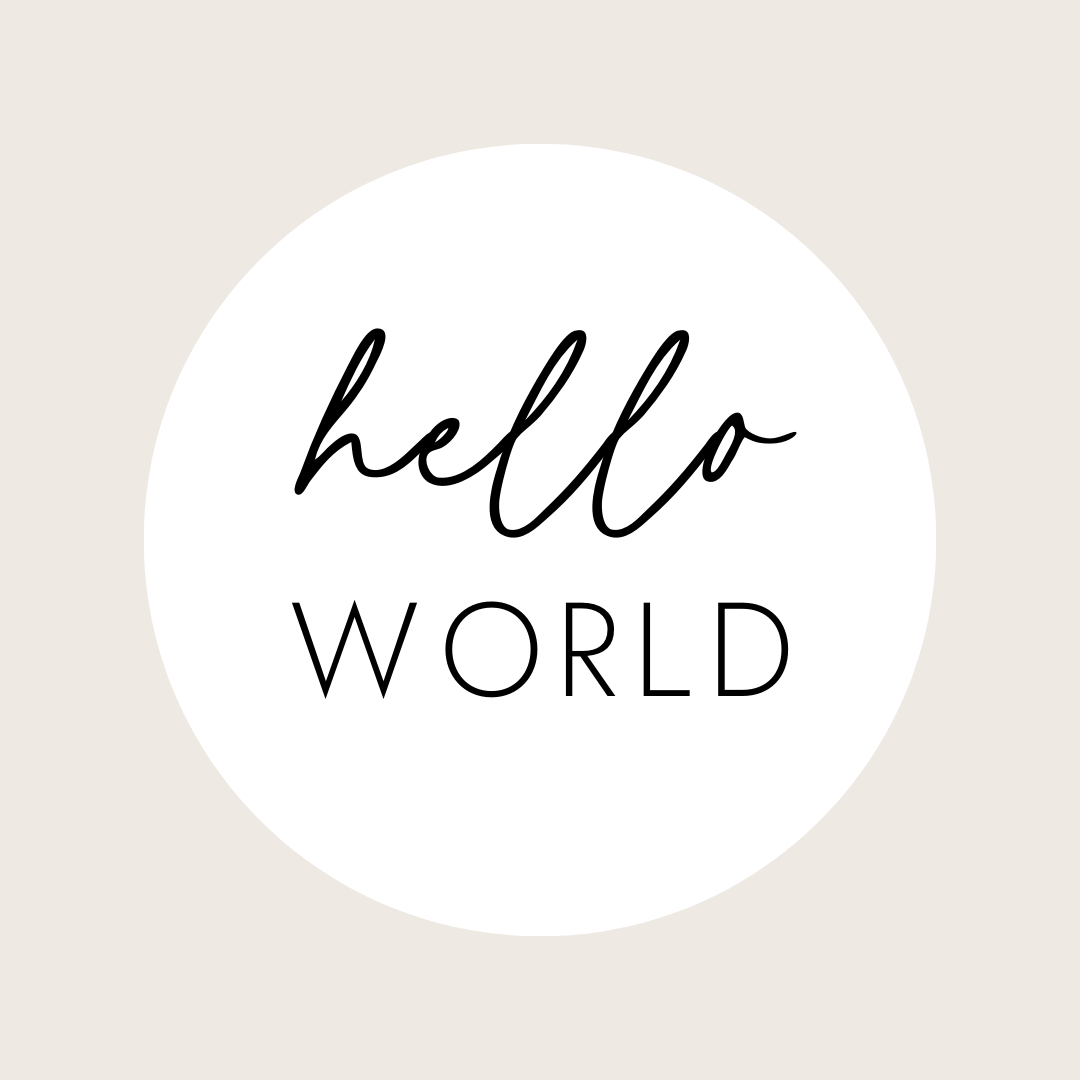 Birth Announcement Placard - Hello World