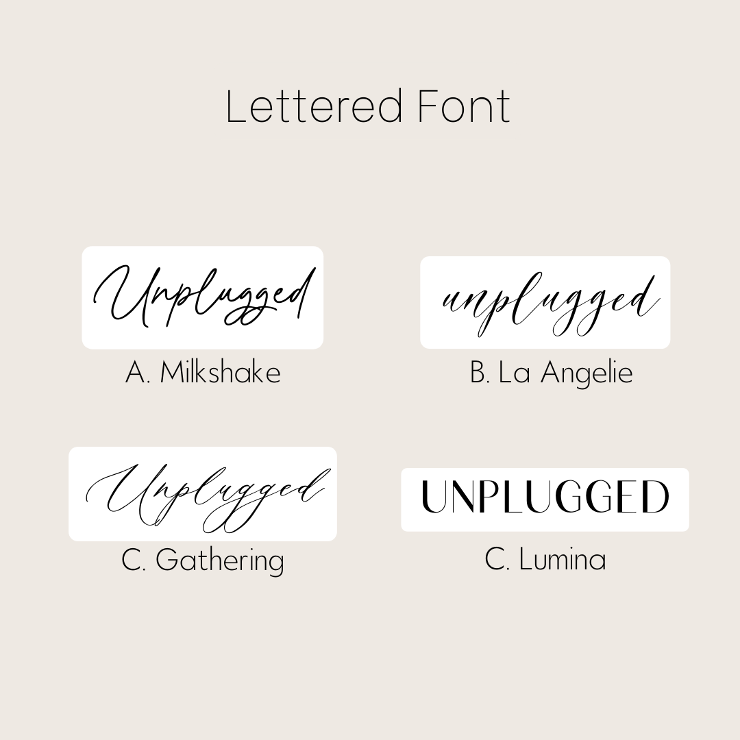 Unplugged Ceremony - Lettered (Vertical)