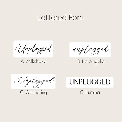 Unplugged Ceremony - Lettered (Vertical)