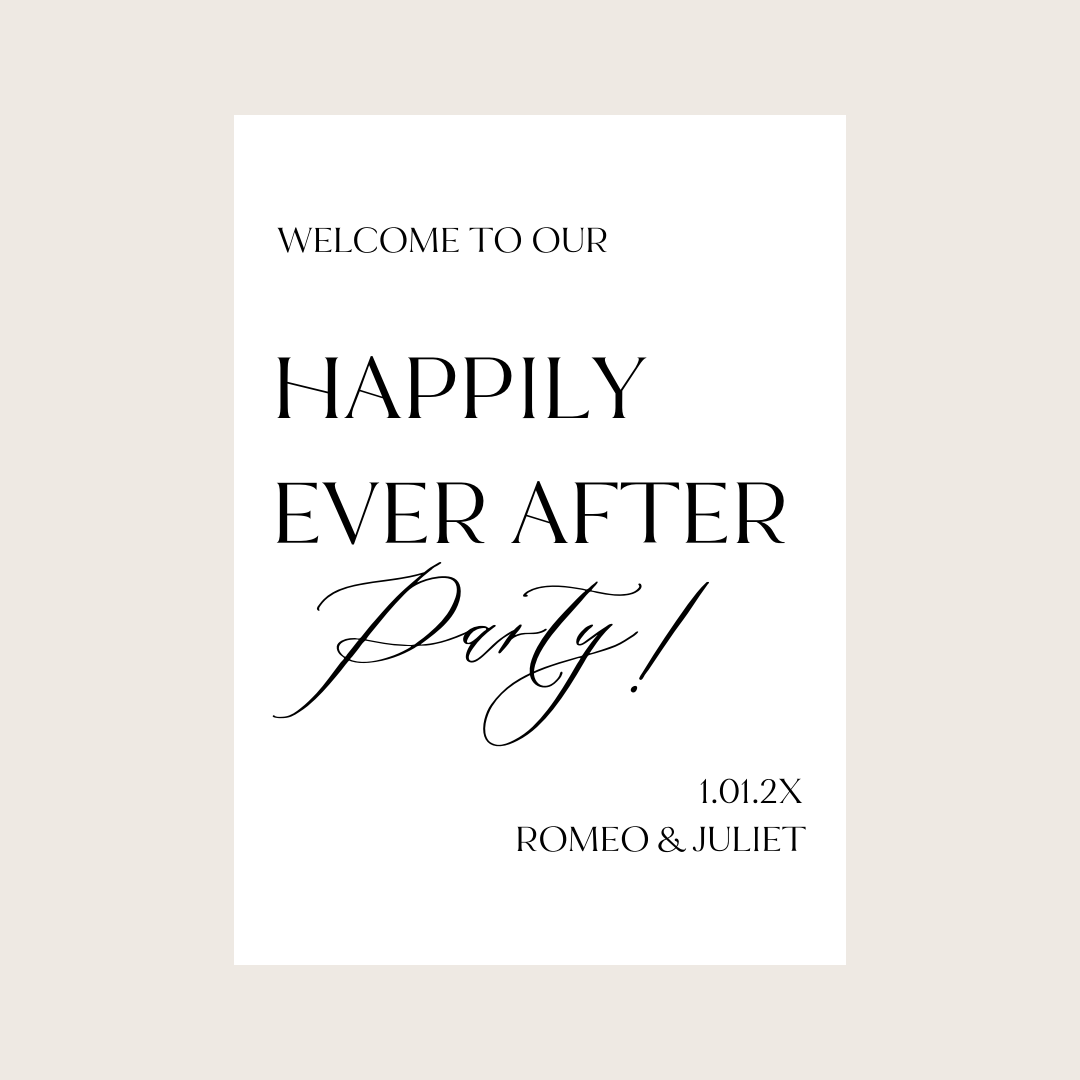 Reception - Happily Ever After PARTY