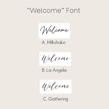 Welcome Sign - Classic (Horizontal)