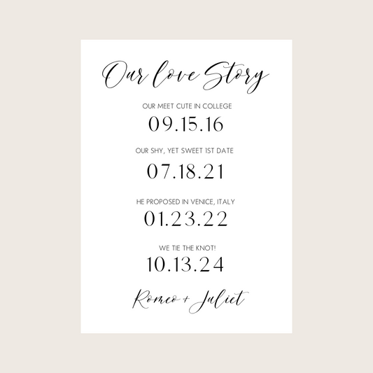 Our Love Story - Exact Date