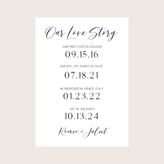 Our Love Story - Exact Date