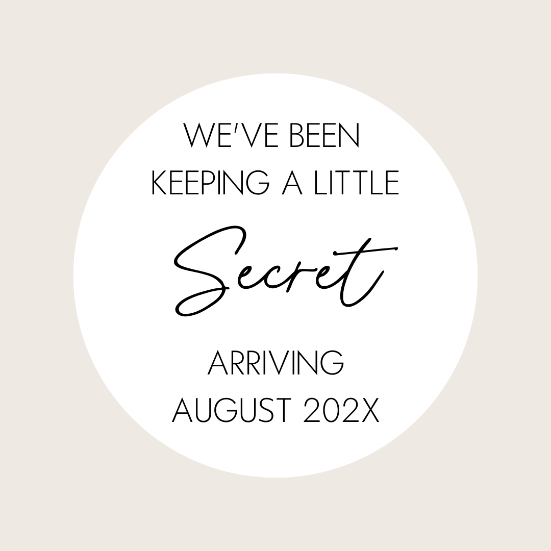 Pregnancy Announcement Placard - Little Secret