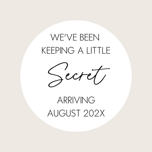 Pregnancy Announcement Placard - Little Secret