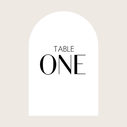 Table Numbers - print "TABLE" + lettered written number (Arch)