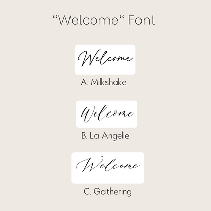 Welcome Sign - Classic (Horizontal)