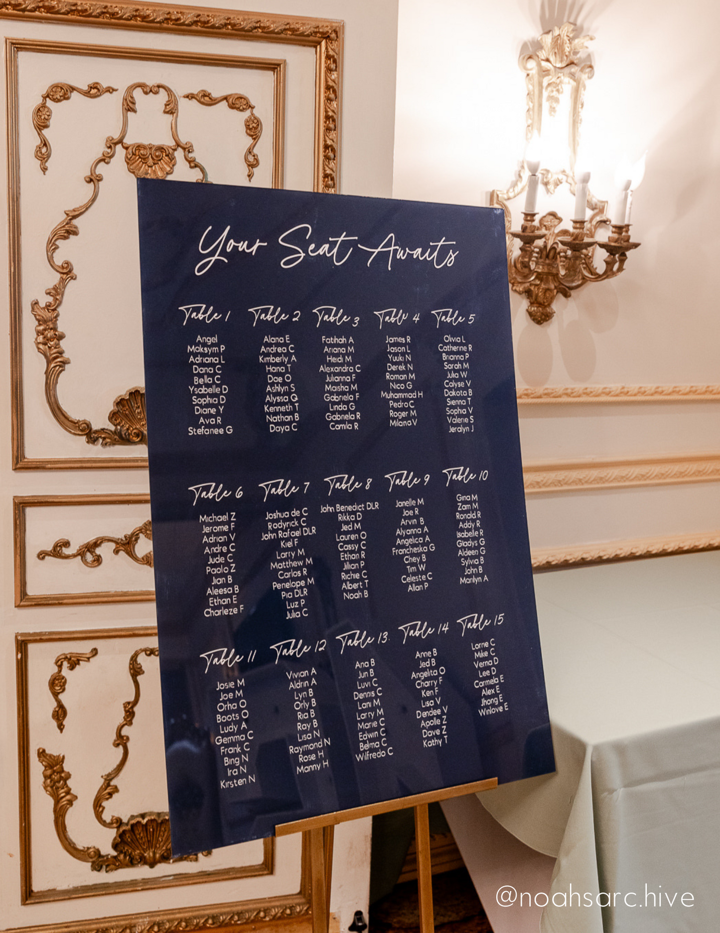 Seating Chart - By Table